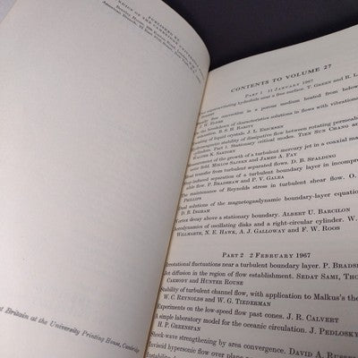 Journal of Fluid Mechanics: Volume 27 1967 by T. Benjamin -Hardcover Engineering