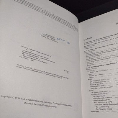 Handbook Of Hispanic Cultures In The United States 2 Book Bundle  1993