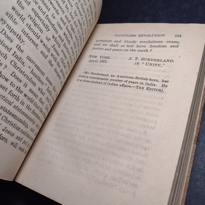 Gandhi and Non-Violent Resistance by Miss Blanche Watson -1923 Hardcover