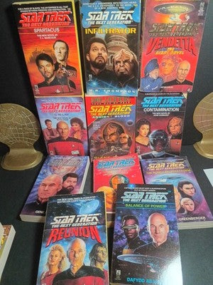 Star Trek The Next Generation 11 Book Bundle
