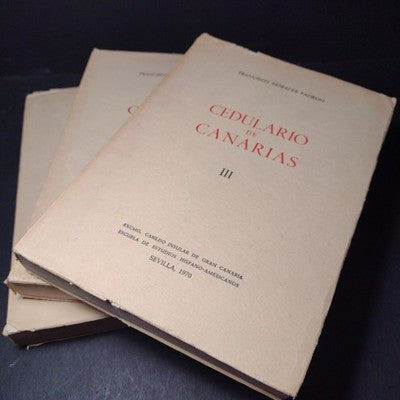Cedulario De Canarias 1, 2, 3 Francisco Morales Padron, 1970 3 Paperbacks Total