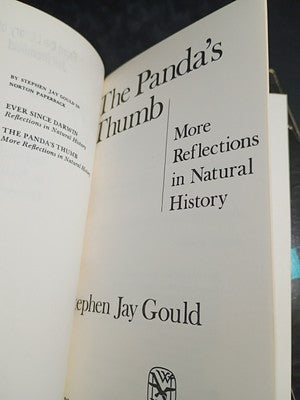 The Panda’s Thumb by Stephen Jay Gould (1980 Norton Paperback)