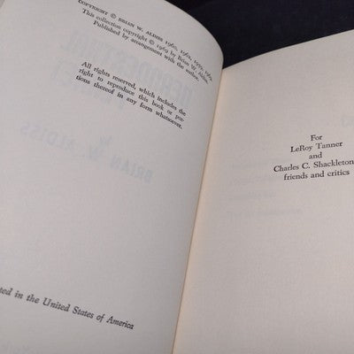 Neanderthal Planet Brian by W. Aldiss -1969 Hardcover Book Club Edition