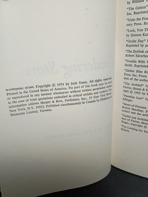 WANDERING STARS: AN ANTHOLOGY OF JEWISH FANTASY AND By Jack Dann - Hardcover