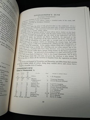 1962 Rowland Ward's Records of Big Game Africa Illustrated
