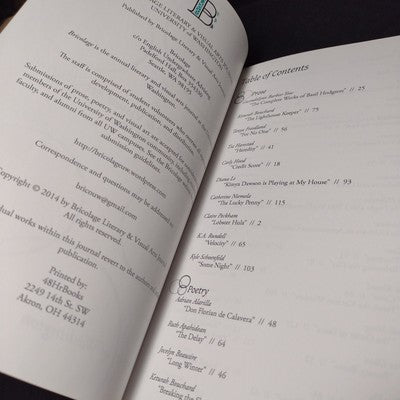 Bricolage Literary & Visual Arts Journal Issue #32 - 2014 Paperback