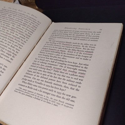 The Long Roll On The Rhine by Alexander Powell -1934 Hardcover Ex Libris Copy