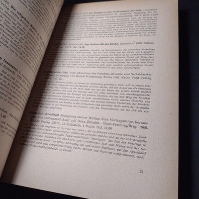 Literature-Verzeichnis Der Politischen Wissenschaften 1961, German Paperback