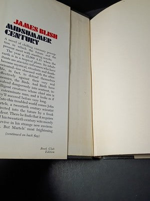 Midsummer Century by James Blish (Hardcover, 1972) Doubleday Science Fiction BCE
