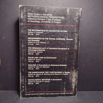 Causal Models in the Social Sciences by H. M. Blalock Jr. 1976 Paperback 4th Pri
