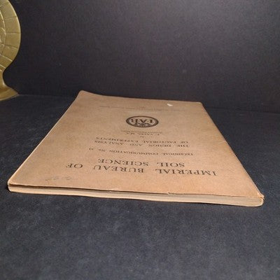 Imperial Bureau of Soil Science: Technical Communication No. 35 by F. Yates