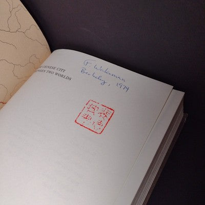 The Chinese City Between Two Worlds by Mark Elvin -Hardcover 1974 Ex Libris Copy