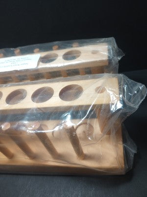 lot of 2 Test Tube Rack Wooden -resistant Lab Supplies for Laboratory 10 place