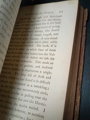 1781 View of Society & Manners in Italy John Moore 2nd Edition Vol 2 Exlibris