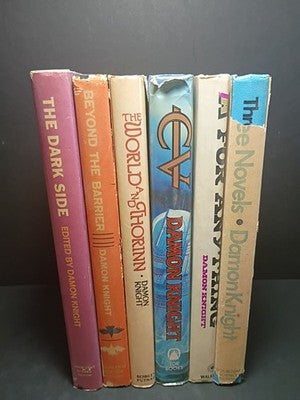 Damon Knight Hardcover Books Bundle, 6 Books Total: Dark Side, EV, Beyond, +More