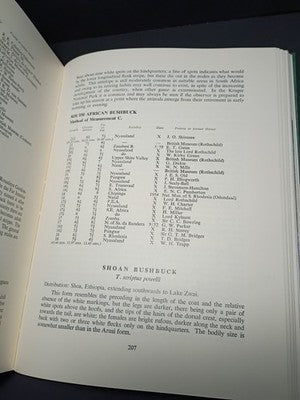 1962 Rowland Ward's Records of Big Game Africa Illustrated