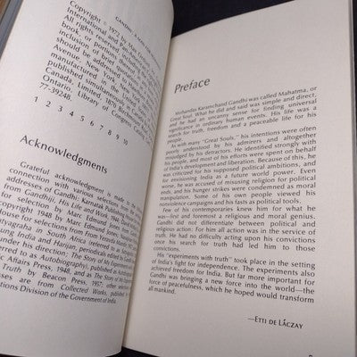 Gandhi: A Man for Humanity by Etti De Laczay -1972 1st Print Paperback