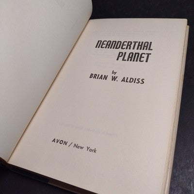 Neanderthal Planet Brian by W. Aldiss -1969 Hardcover Book Club Edition
