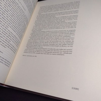 Retórica Cristiana Fray Diego Valadés - 2003 2nd Edition - Spanish Hardcover