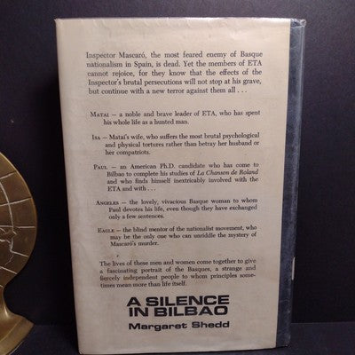 A SILENCE IN BILBAO By Margaret Shedd -Hardcover -1st Edition -1974 -