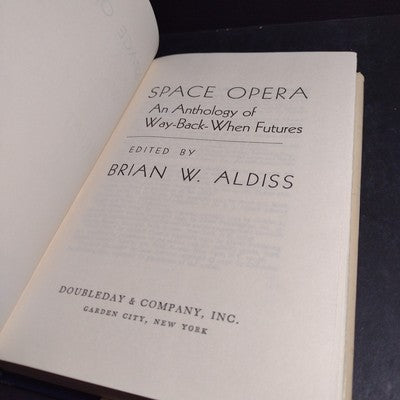 Space Opera Edited By Brian W. Aldiss -1974 Hardcover Book Club Edition