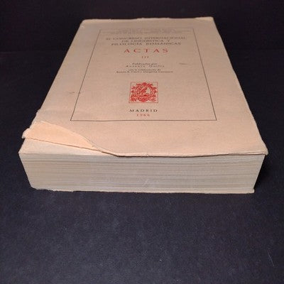 XI Congreso Internacional de Linguistica y Filología Romanicas Actas III - 1968