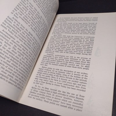 Indians of Sequoia and Kings Canyon by A.B. Elsasser -Paperback 1972 Revised