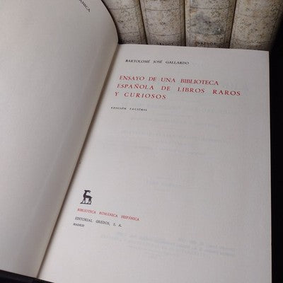 Ensayo De Una Biblioteca Espanola De Libros Raros Y Curiosos Tomo 1 - 4 +