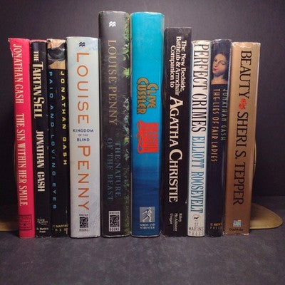 Hardcover Crime, Thriller, And Mystery Book Bundle - 10 Total Books, 1980-2010