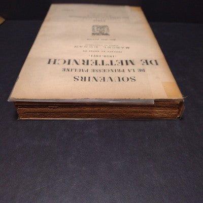 Souvenirs De La Princesse Pauline De Metternich (1859-1871) Marcel Dunan -3rd ed