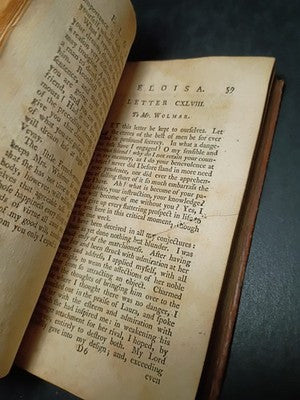 ELOISA Series of ORIGINAL LETTERS by J J ROUSSEAU Vol 4 1769 Exlibris