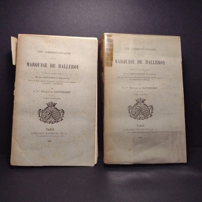 Les Correspondants De La Marquise De Balleroy, Tomes 1&2 1883 French Paperbacks