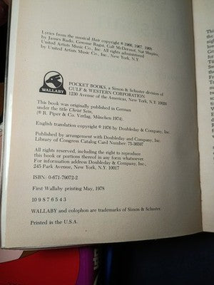 On being a Christian Kung, Hans hardcover 1978 printing