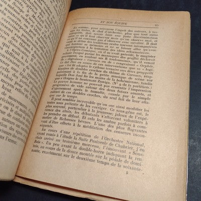 Le Chef d'orchestre et Son Equipe par D.E. Inghelbrecht - 1949 French Paperback