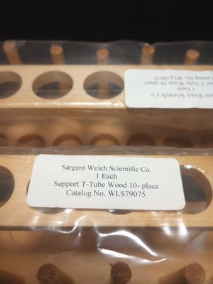 lot of 2 Test Tube Rack Wooden -resistant Lab Supplies for Laboratory 10 place