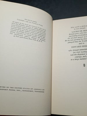 The Ides of March by Thornton Wilder - 1948  Hardcover 1st Edition No Dustjacket