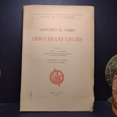 Libro De Las Cruzes, Alfonso Sabio -1961 Signed Spanish Paperback -Uncut Pages