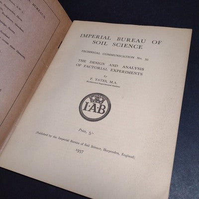 Imperial Bureau of Soil Science: Technical Communication No. 35 by F. Yates