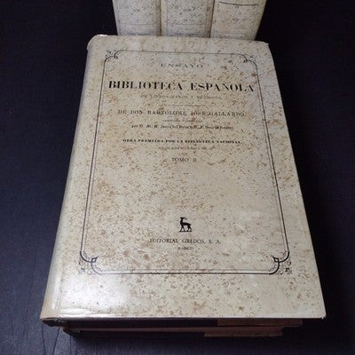 Ensayo De Una Biblioteca Espanola De Libros Raros Y Curiosos Tomo 1 - 4 +
