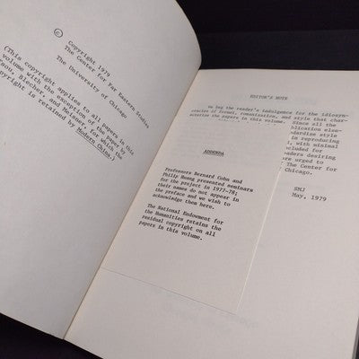 Select Papers From The Center For Far Eastern Studies No. 3, 1978-79