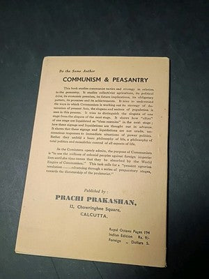 Gandhism and Communism: Principles and Technique Ram Swarup 1955 first edition