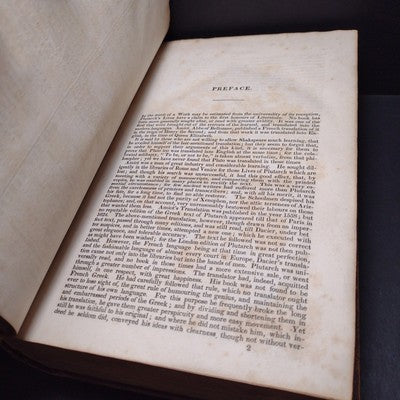 Plutarch's lives translated from the original Greek exlibris 1832