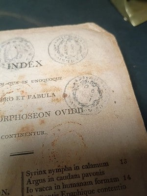 Metamorphoseon Daniel ChrispinusHelvetius Joanni Andrews 1805 Exlibris
