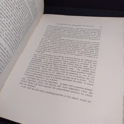 The Letters of Lafayette and Jefferson by Gilbert Chinard -1927 1st Ed Paperback