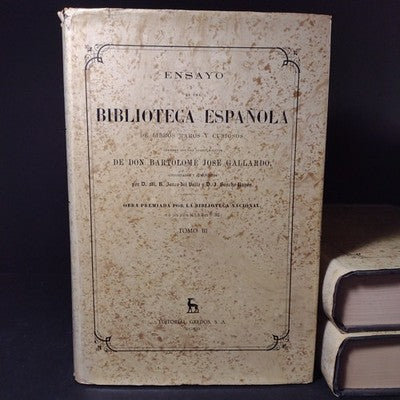 Ensayo De Una Biblioteca Espanola De Libros Raros Y Curiosos Tomo 1 - 4 +