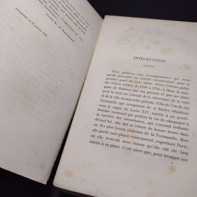 Les Correspondants De La Marquise De Balleroy, Tomes 1&2 1883 French Paperbacks