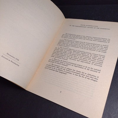 Humanitarian Imperative: Interpellation, Governmental Declaration and Resolution