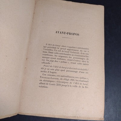 Chroniques De L'oeil De Boeuf Par Albert Meyrac - 1923 French Paperback