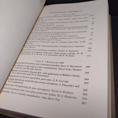 Journal of Fluid Mechanics: Volume 27 1967 by T. Benjamin -Hardcover Engineering