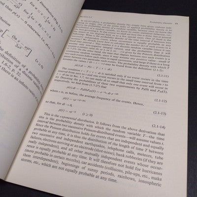 Elements of Applied Probability Theory by Petr Beckmann - 1968 Examination Copy